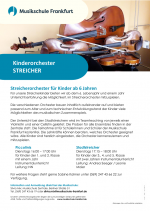 Kinderorchester Streicher